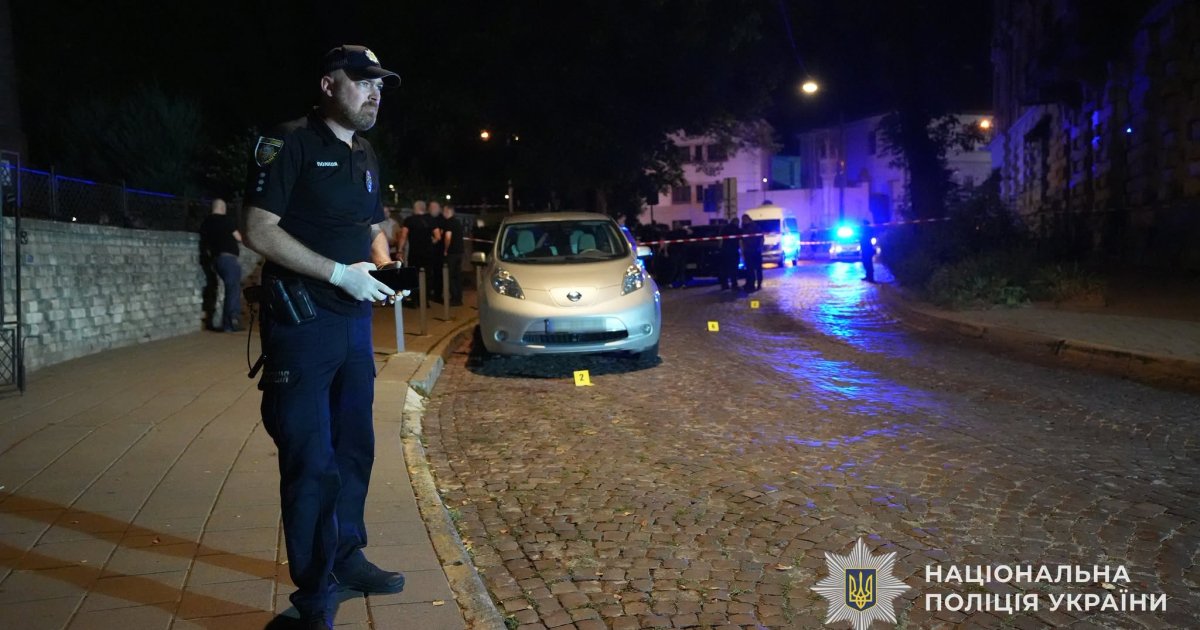Поліція на місці події у Львові