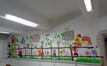 Учні Стрийського ліцею № 7 розмалювали шкільне укриття