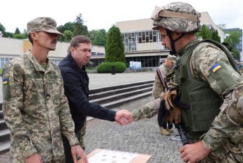 Присяга військових на Львівщині. Фото: ЛОВА