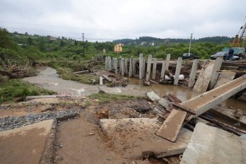 Наслідки негоди у Східниці. Фото: ЛОВА