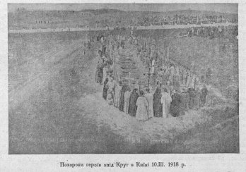 Церемонія поховання Героїв Крут. Фото з відкритих джерел