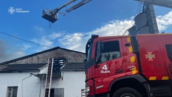 Поблизу Львова на фермі спалахнула масштабна пожежа