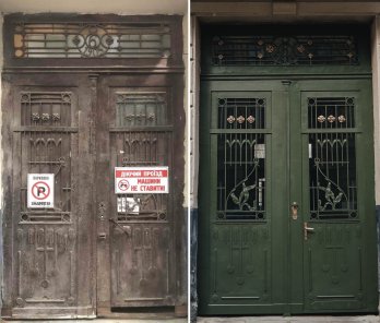 У Львові відреставрували сецесійну браму з латунними квітами – 01