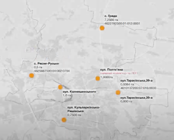 Визначені ділянки  під інвестиційні проєкти