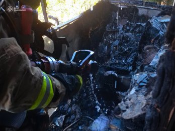 Фото з місця пожежі