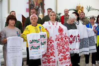 Фінальний захід акції «Рушник надії» — Патріарший собор Воскресіння Христового УГКЦ у Києві.
