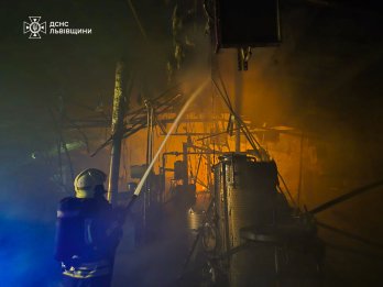 Майже пів сотні рятувальників гасили масштабну пожежу на складі в Городку – 02