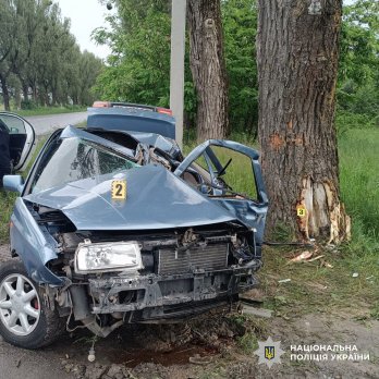 На Львівщині 26-річний водій в’їхав у дерево — є постраждалі – 02