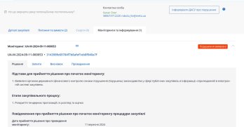 Тендер в системі Prozorro. Держаудитслужба виявила порушення.