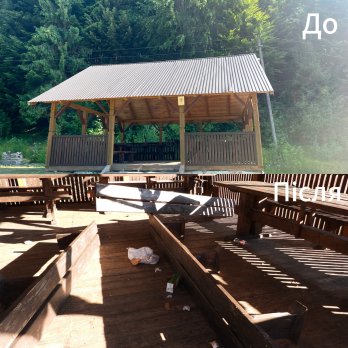 У “Сколівських Бескидах” вандали знищили гойдалку та альтанку на рекреаційній ділянці – 02