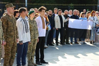 На Львівщині підняли Прапор Надії на підтримку полонених і зниклих безвісти – 02