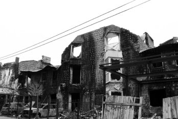 Зруйновані будинки провулку Мальовничий у гостомелі Фото:Вікторія Кульженко