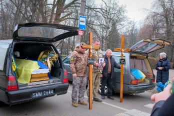 Прощання із загиблими Героями у Самборі. Фото: Самбірська міська рада
