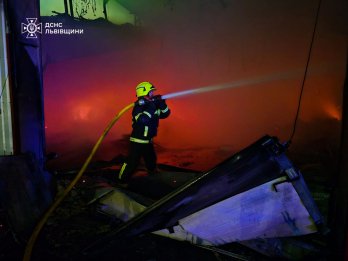 Майже пів сотні рятувальників гасили масштабну пожежу на складі в Городку – 03