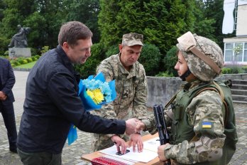 Присяга військових на Львівщині. Фото: ЛОВА