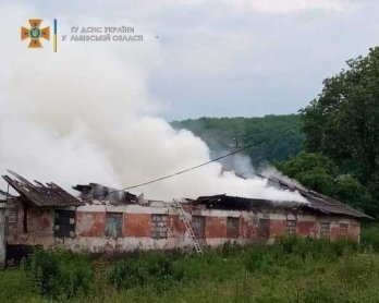 У селі Львівського району горіла господарська будівля – 01