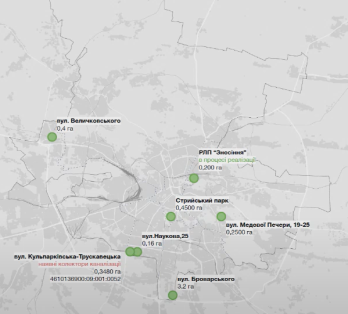 Ділянки під громадські простори