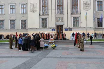 Прощання із загиблим Героєм. Фото: Дрогобицька міська рада