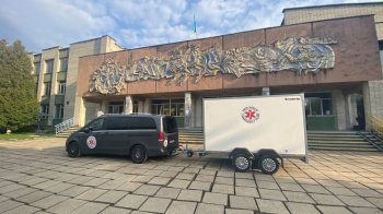 Дрогобич отримав від польської місії медичної пральні машинки для центрів поселення переселенців