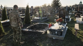 Звільнений з полону Назар Далецький прийшов на свою могилу вдома на Львівщині