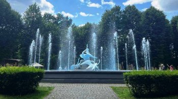 У Стрийському парку запрацював фонтан, який був на реставрації
