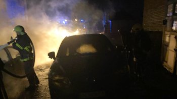 У Сокалі горіли три припарковані машини