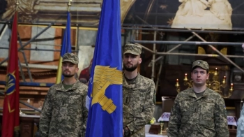 У Гарнізонному храмі освятили Почесний прапор бригади армійської авіації “Броди”