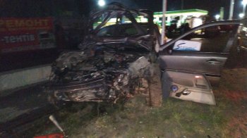 аварія біля Сокільників. Фото: ГУ НП у Львівській області