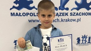8-річний шахіст зі Львівщини здобув «срібло» на міжнародному турнірі в Польщі