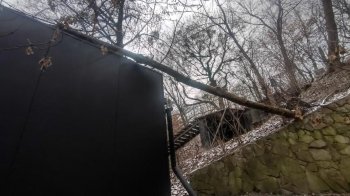 У Львові на Стрийській дерево впало на магазин (фото)