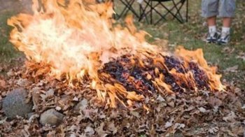 128 мешканців області оштрафували за спалення сухої трави