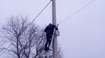 Встановлення камер. Фото Оксана Чаглій