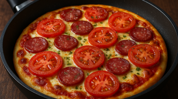 піца на сковороді