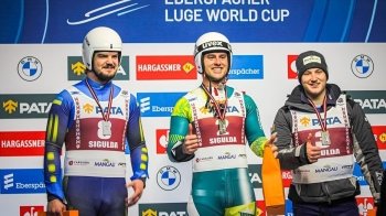 Львівські санкарі вибороли дві медалі на Кубку націй з санного спорту