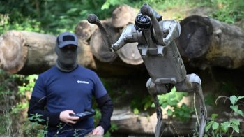 Військові ЗСУ на Донеччині використовують на полі бою робособак з Великобританії