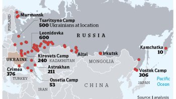 Маріупольців утримують в 66 таборах в росії
