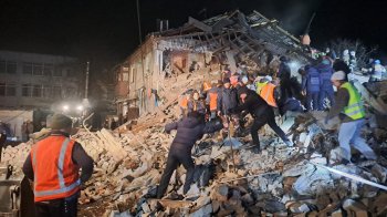 Наслідки удару по Великому Бурлуку на Харківщині, 14 лютого 2024, фото поліції Харківської області