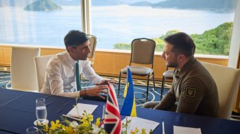 Зеленський в Японії зустрівся з прем’єрами Британії та Італії (відео)