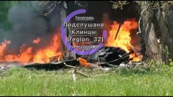 У Брянській області розбився літак СУ-34 (відео)