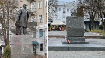 Нічого російського: у Тернополі посеред ночі зник пам’ятник Пушкіну