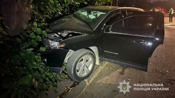 У Брюховичах п’яна водійка протаранила шлагбаум та врізалась у дерево