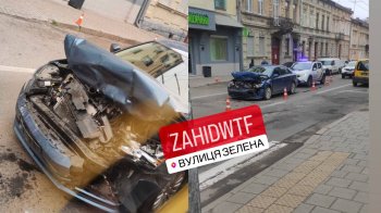 У Львові на вулиці Зеленій сталася ДТП, рух ускладнений