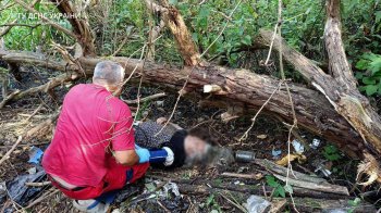 На Львівщині рятувальники витягли непритомну жінку з двометрового рову