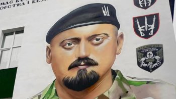 У Стрию створили мурал на честь героя Тараса Бобанича “Хаммера”