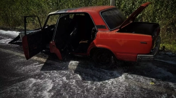На Львівщині на ходу загорівся ВАЗ
