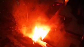 Пожежа в ресторані «Гопак» на Науковій, скриншот з відео