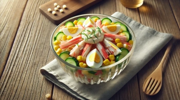 салат із крабових паличок