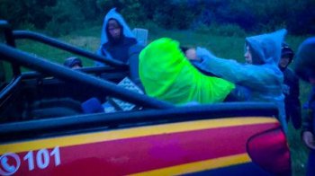 Момент порятунку туристів.