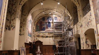 У Львові реставрують унікальні фрески Яна Генрика Розена у каплиці костелу