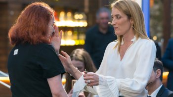 Пташка та Роберта Метсола. Фото з твітеру